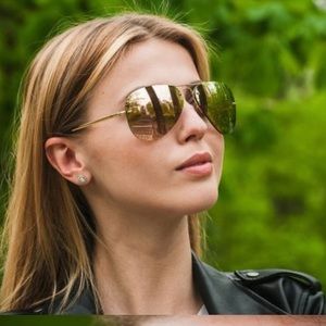 Ray-ban sunglasses authentic ref 34490012Y coper pink gold unisex